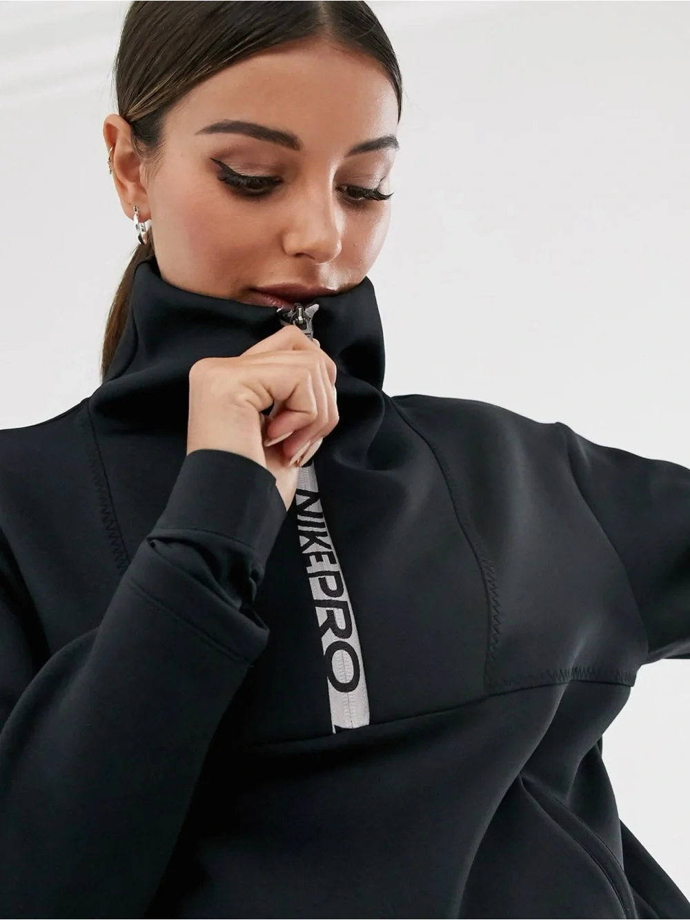 Women's Black Logo-Print Jacket